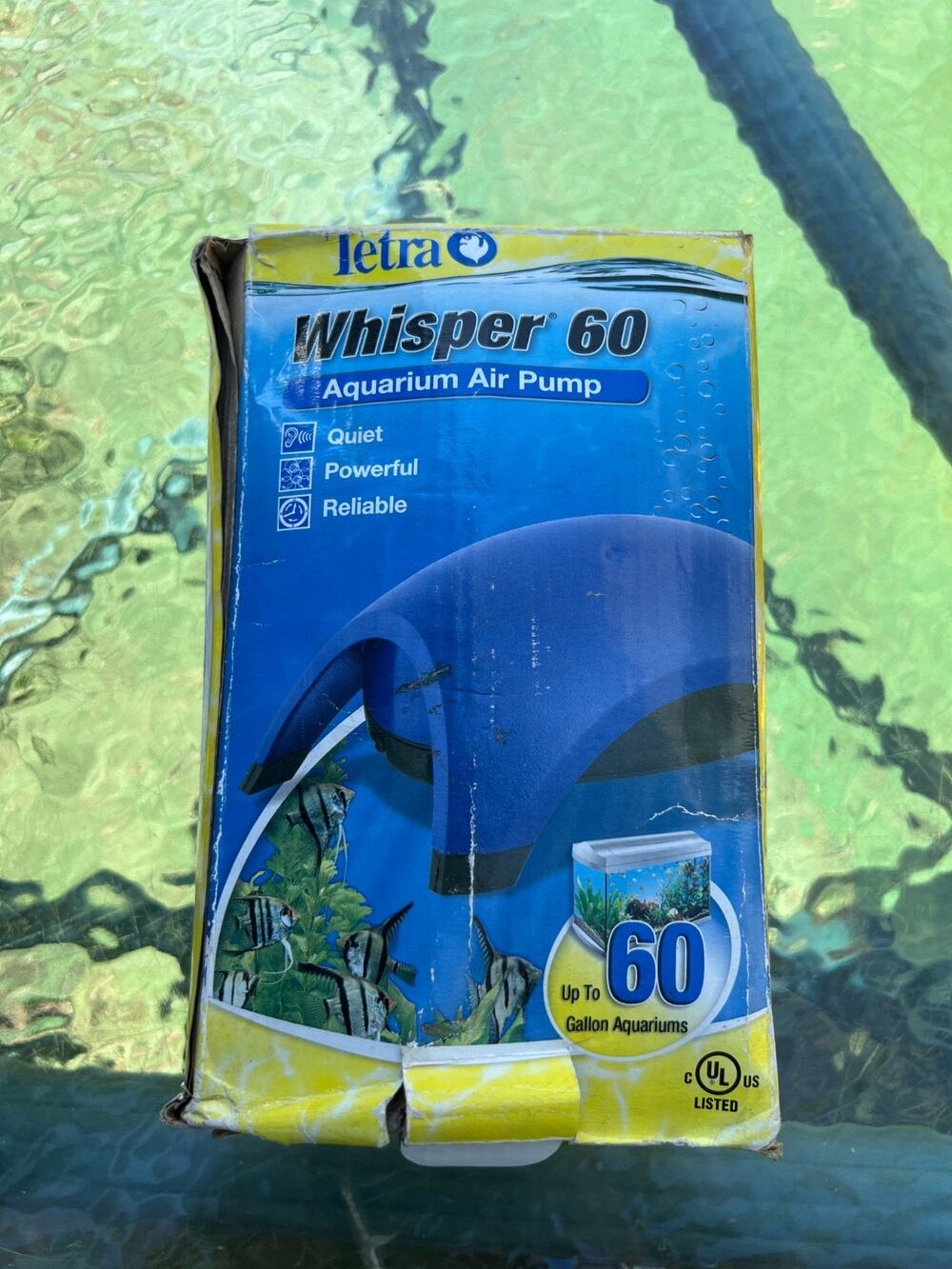 Tetra Whisper Quiet 60 Gallon Aquarium Air Pump Reliable Dome Shape NEW
